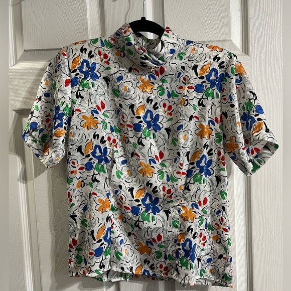 High-neck vintage BETHANY blouse small - Picture 1 of 5